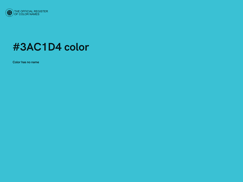 #3AC1D4 color image