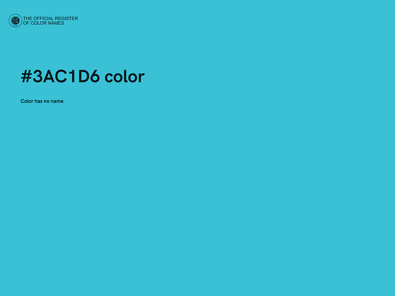 #3AC1D6 color image
