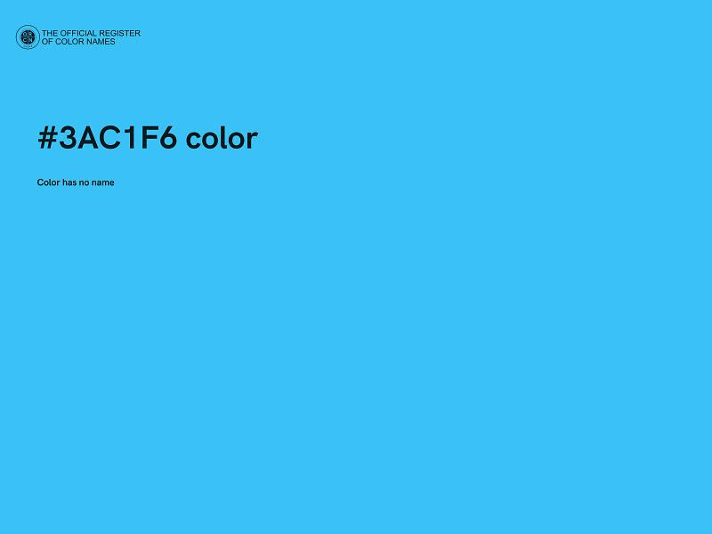 #3AC1F6 color image