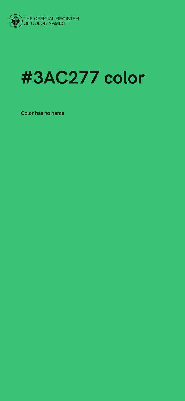 #3AC277 color image