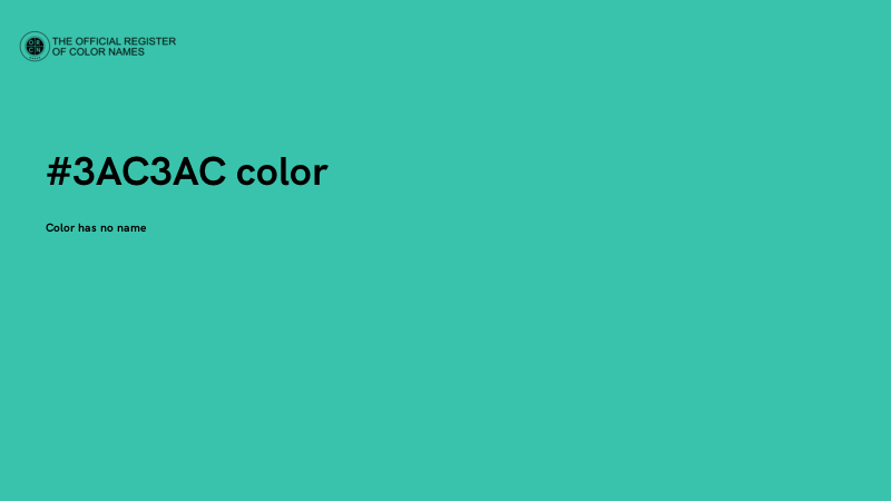 #3AC3AC color image