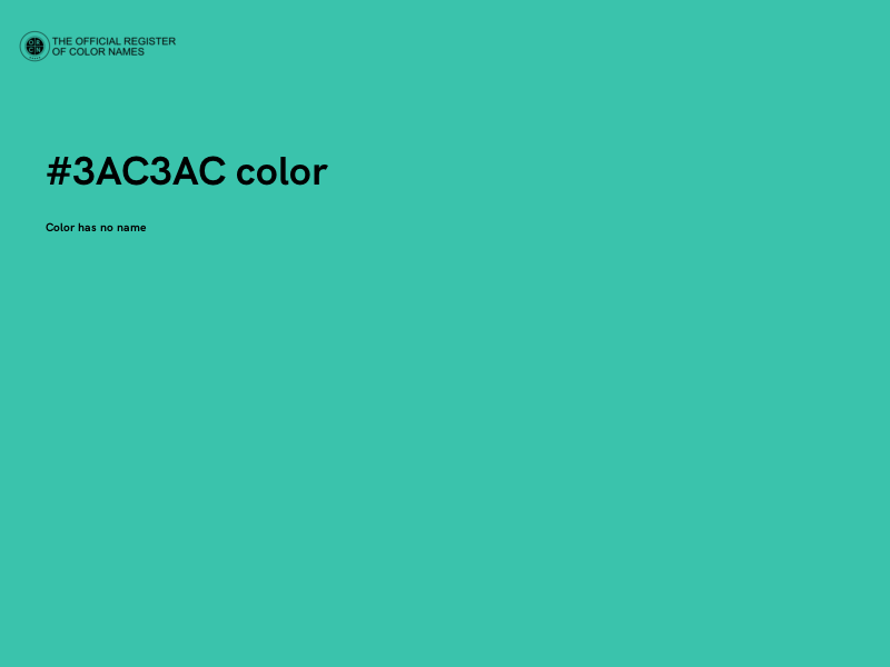 #3AC3AC color image