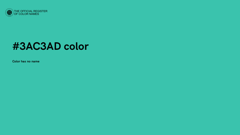 #3AC3AD color image