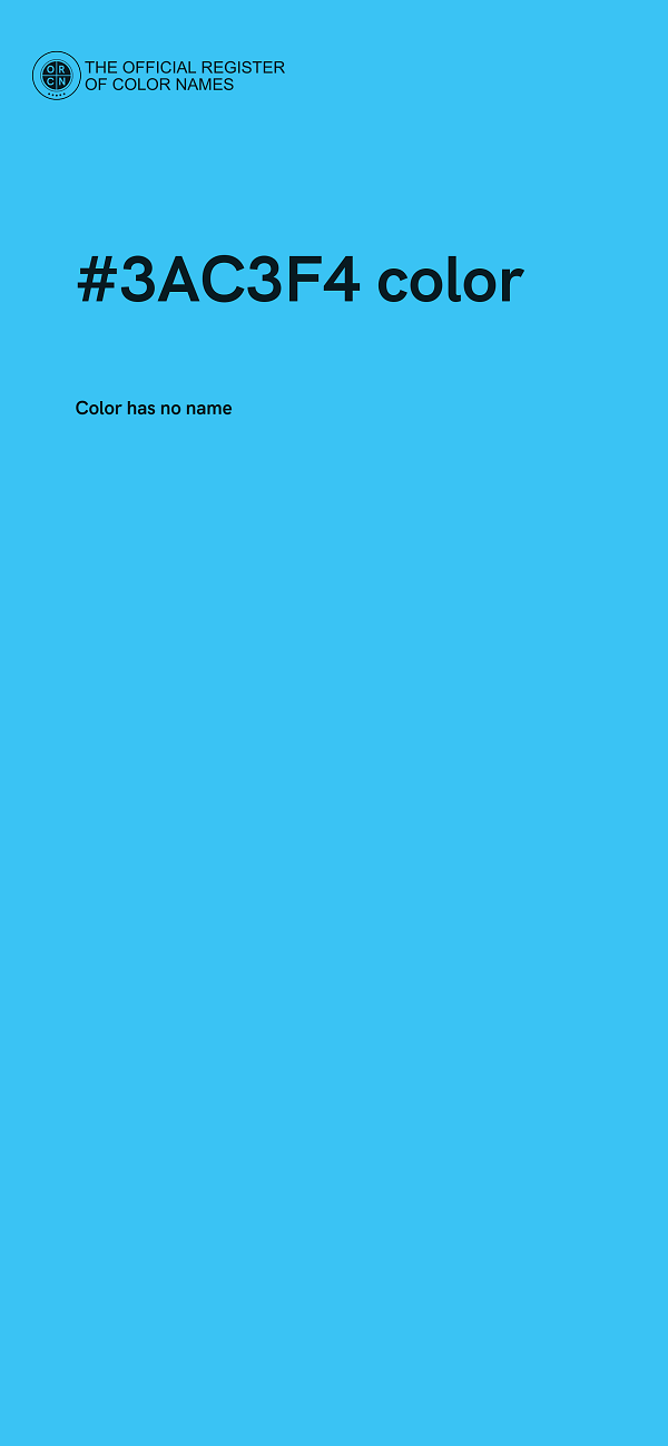 #3AC3F4 color image