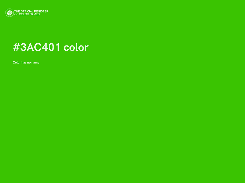 #3AC401 color image