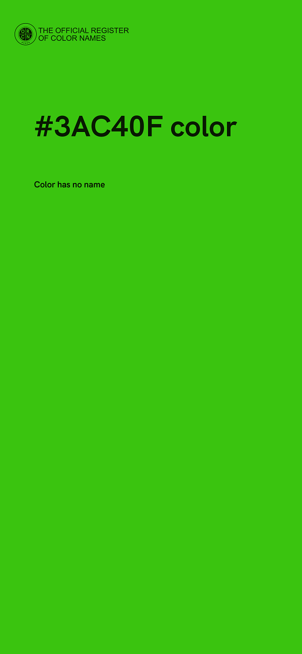 #3AC40F color image