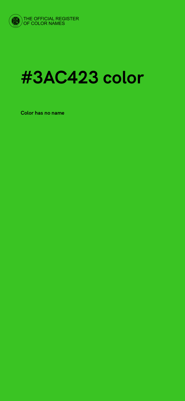 #3AC423 color image