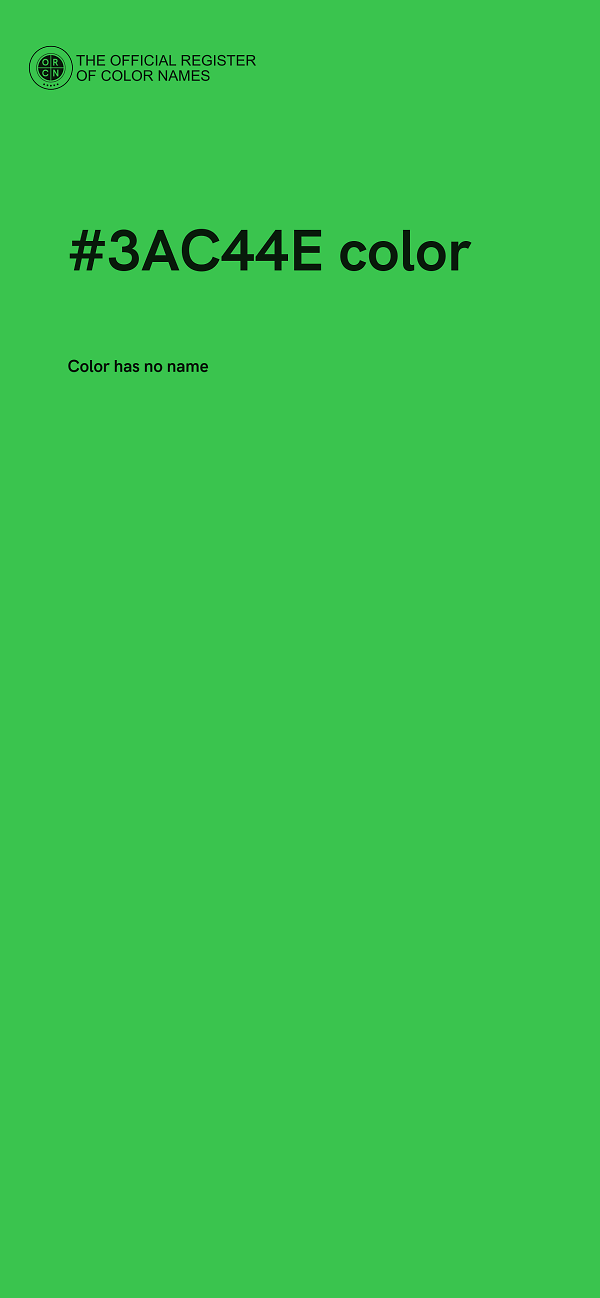 #3AC44E color image
