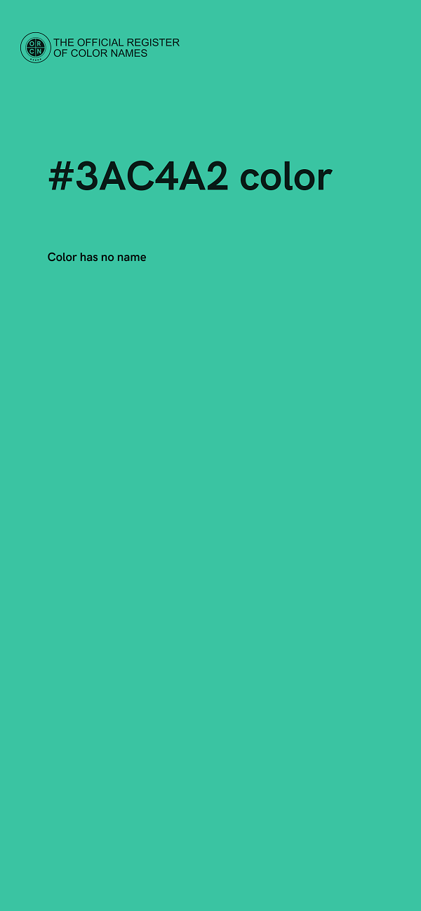#3AC4A2 color image