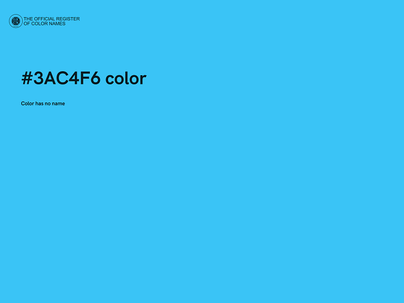 #3AC4F6 color image
