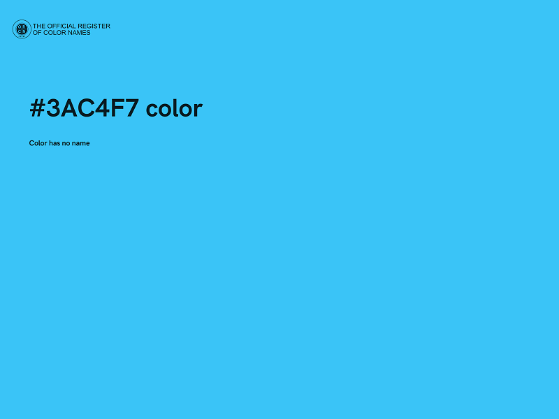 #3AC4F7 color image