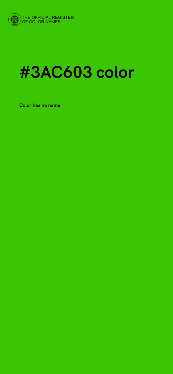 #3AC603 color image