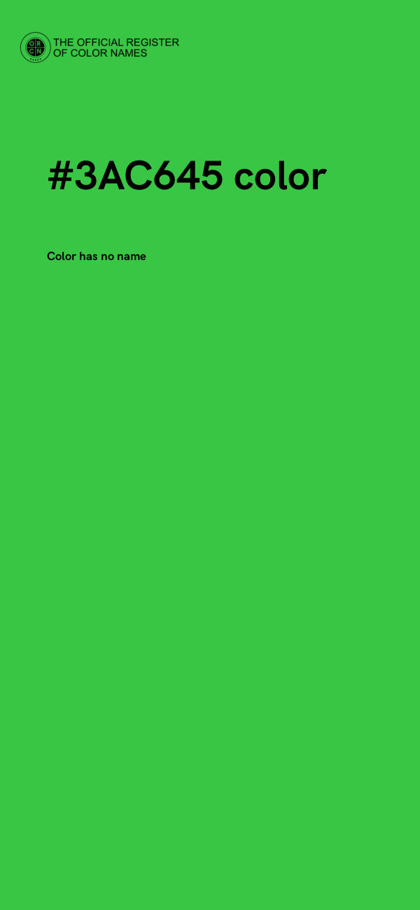 #3AC645 color image