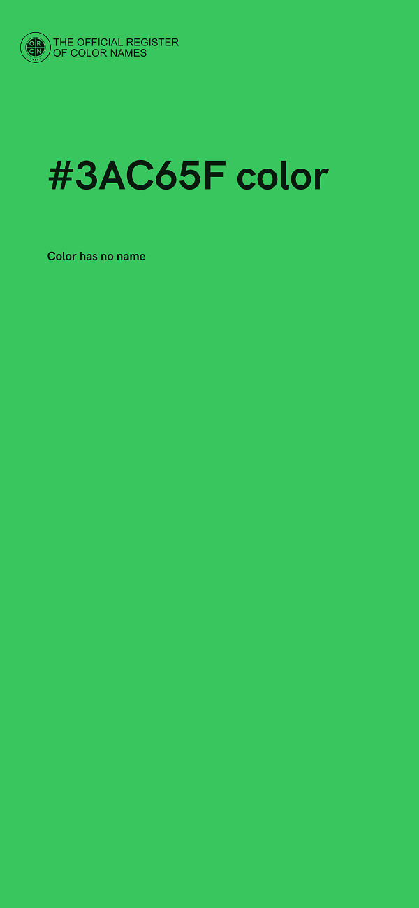 #3AC65F color image