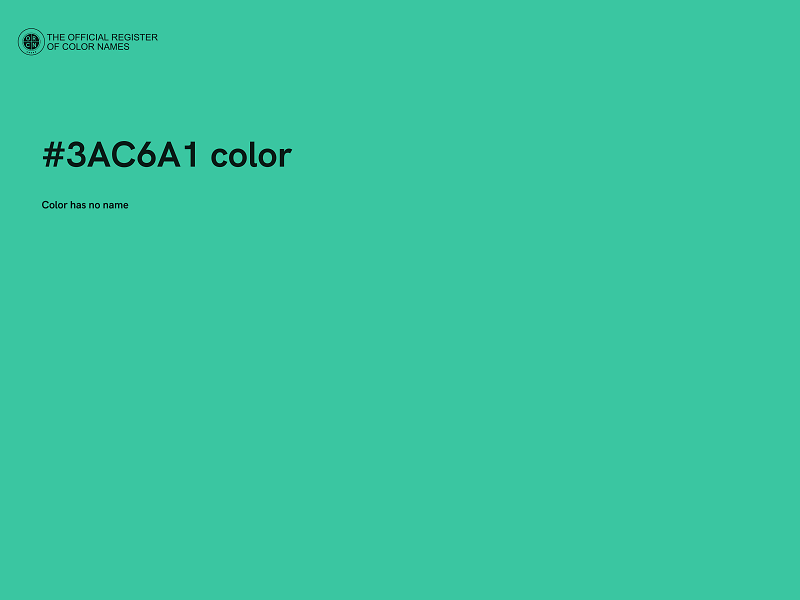 #3AC6A1 color image
