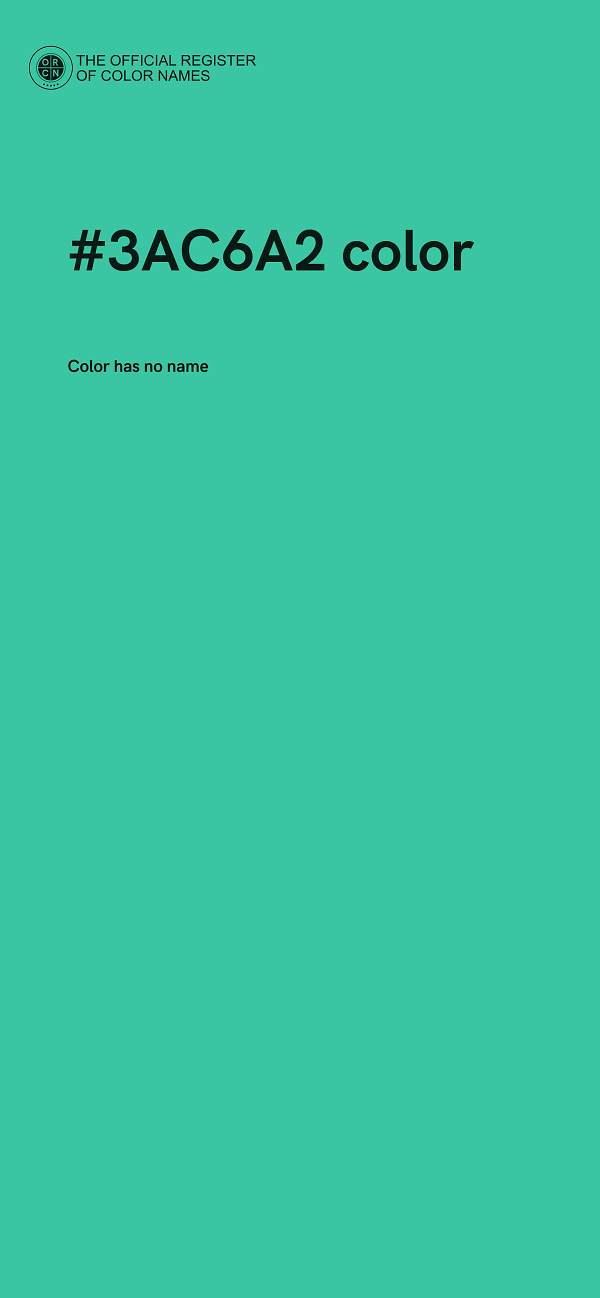 #3AC6A2 color image
