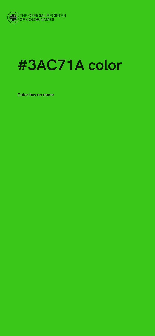 #3AC71A color image