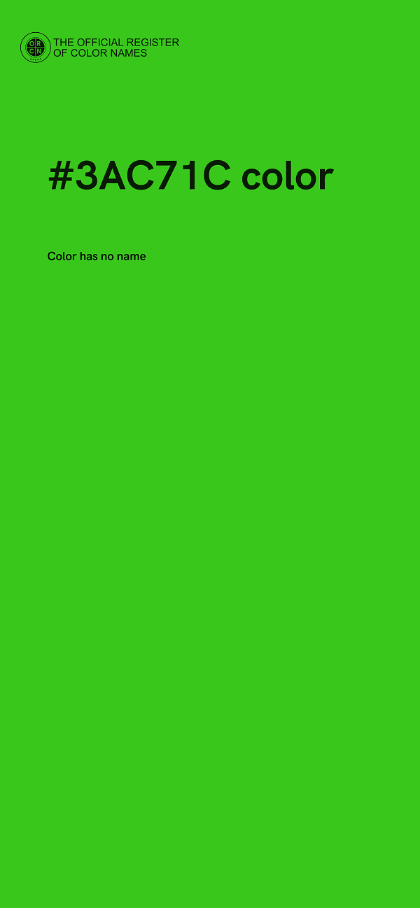 #3AC71C color image