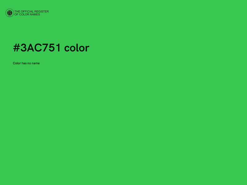 #3AC751 color image