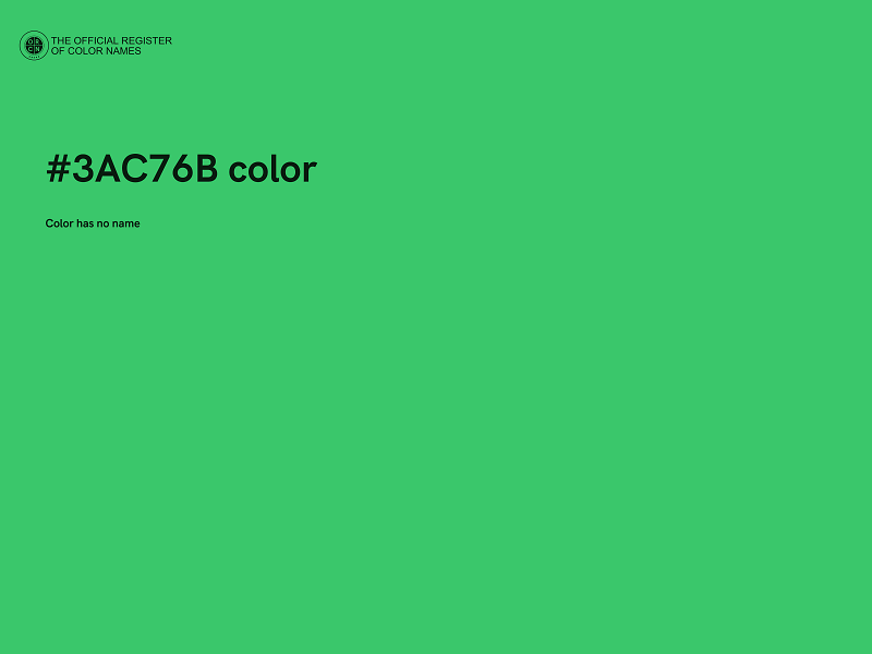 #3AC76B color image