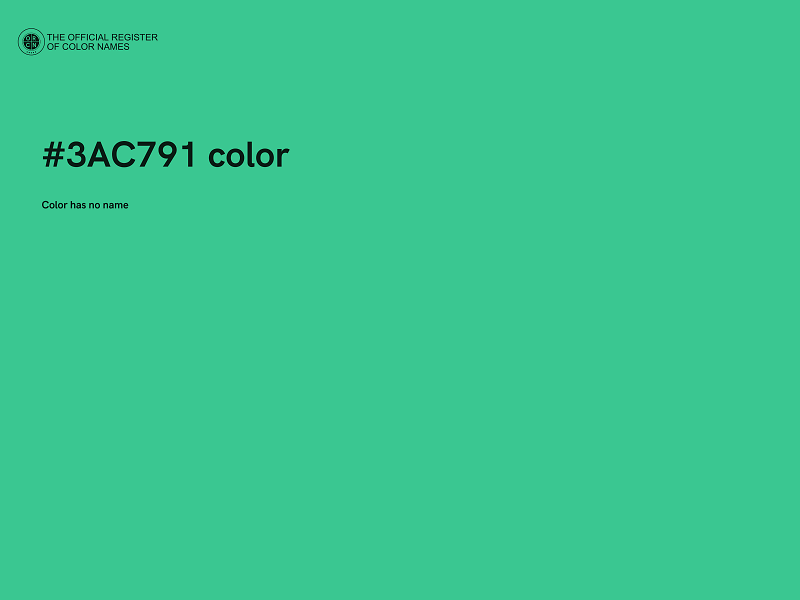 #3AC791 color image