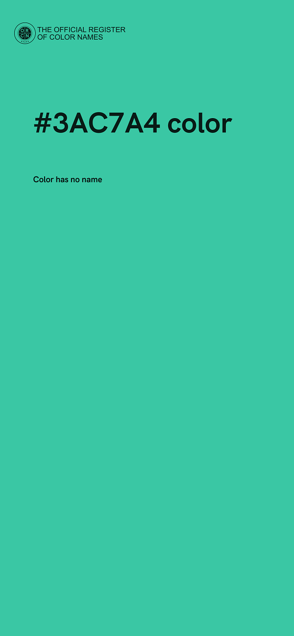 #3AC7A4 color image