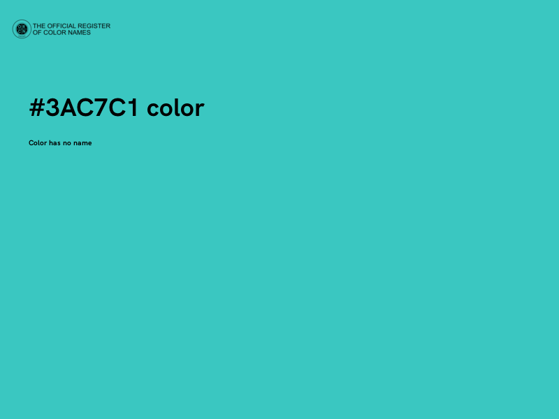 #3AC7C1 color image
