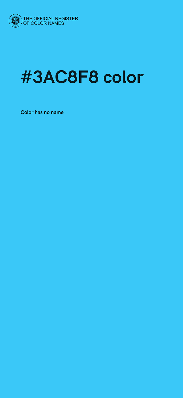 #3AC8F8 color image