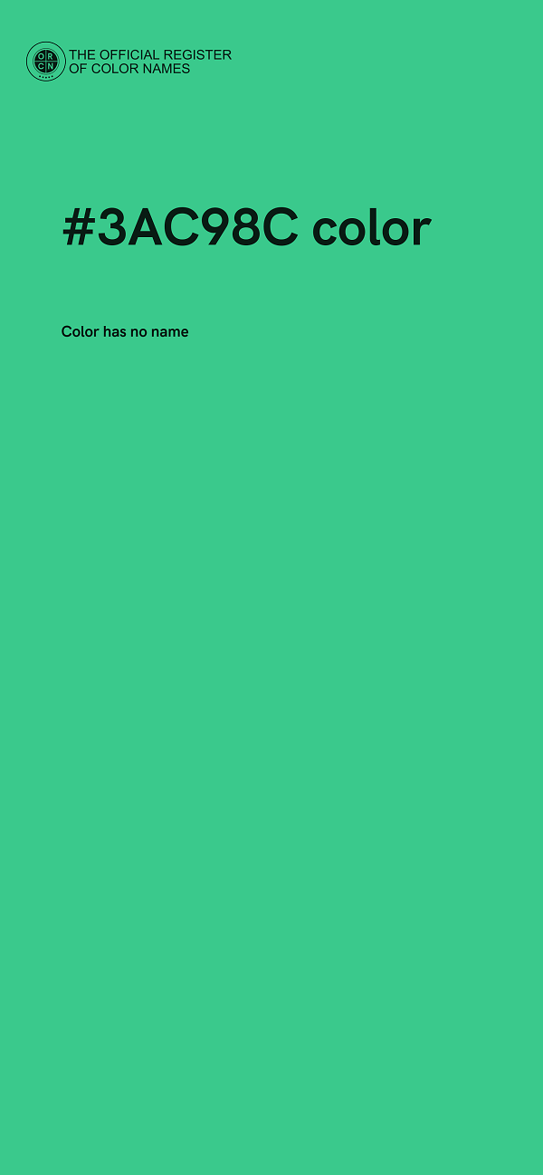 #3AC98C color image