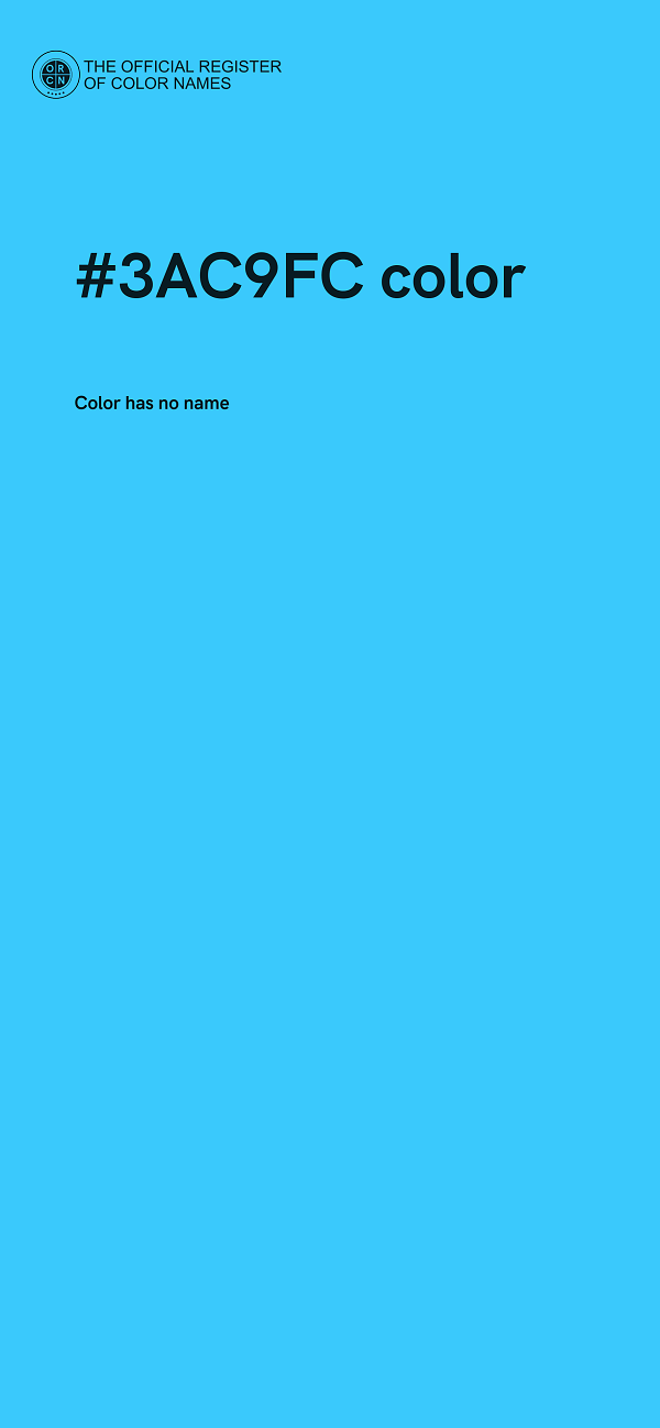 #3AC9FC color image