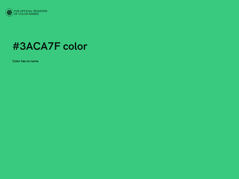 #3ACA7F color image