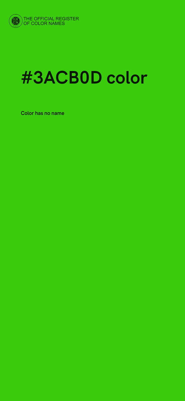 #3ACB0D color image