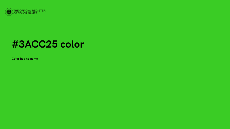 #3ACC25 color image
