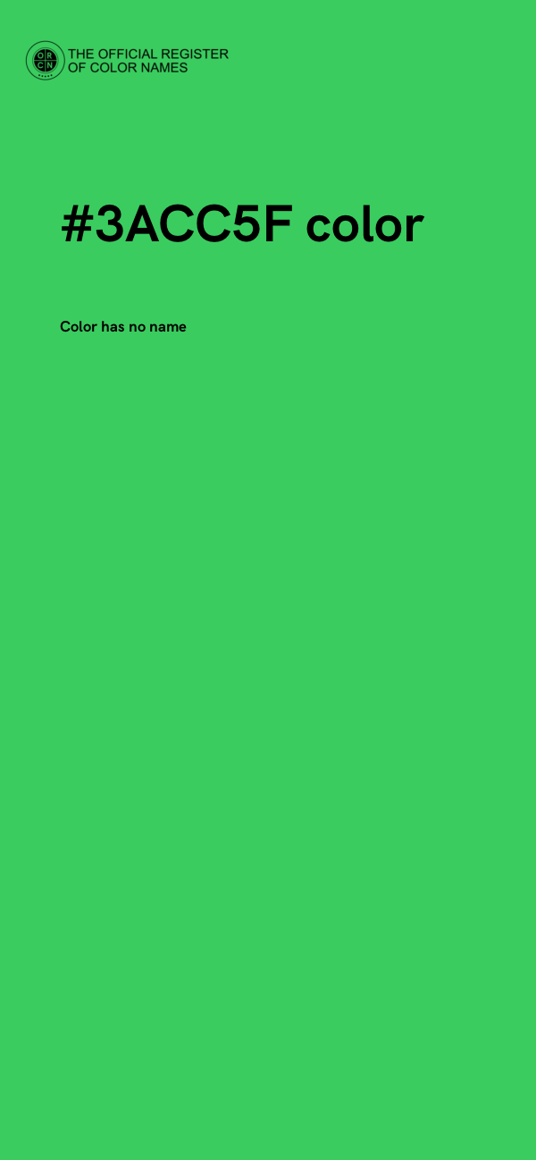 #3ACC5F color image