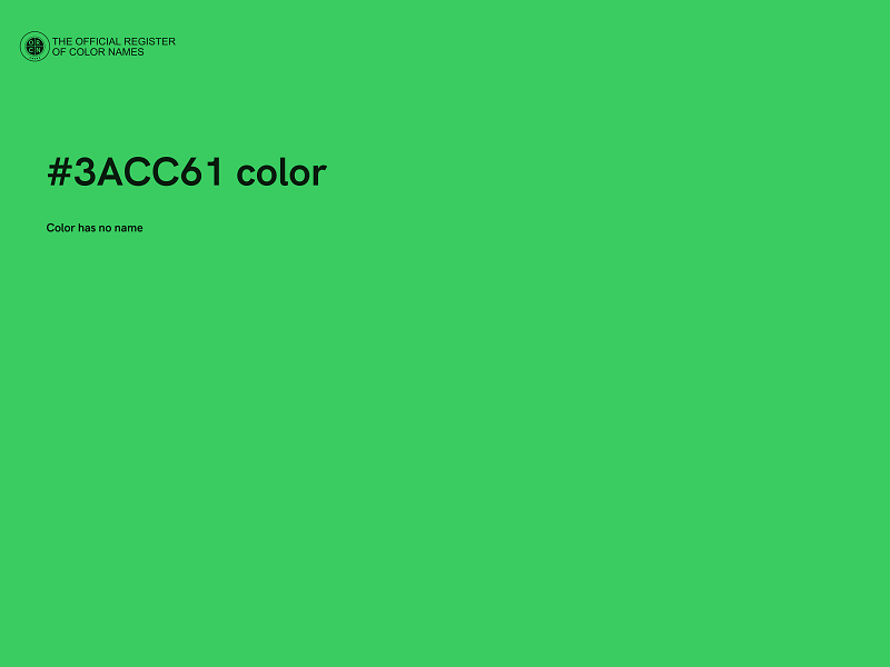 #3ACC61 color image