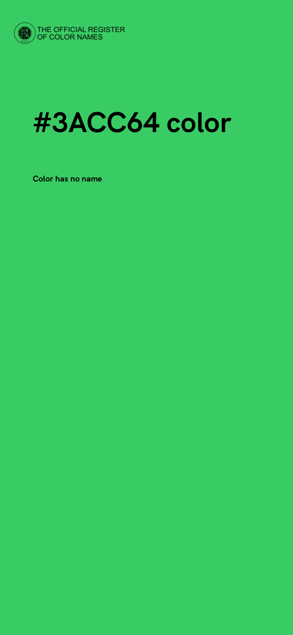 #3ACC64 color image