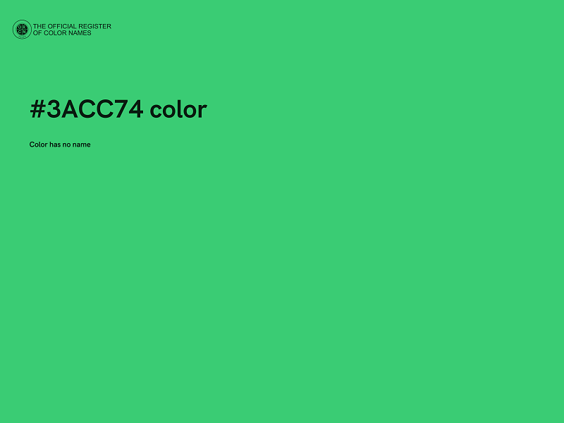 #3ACC74 color image