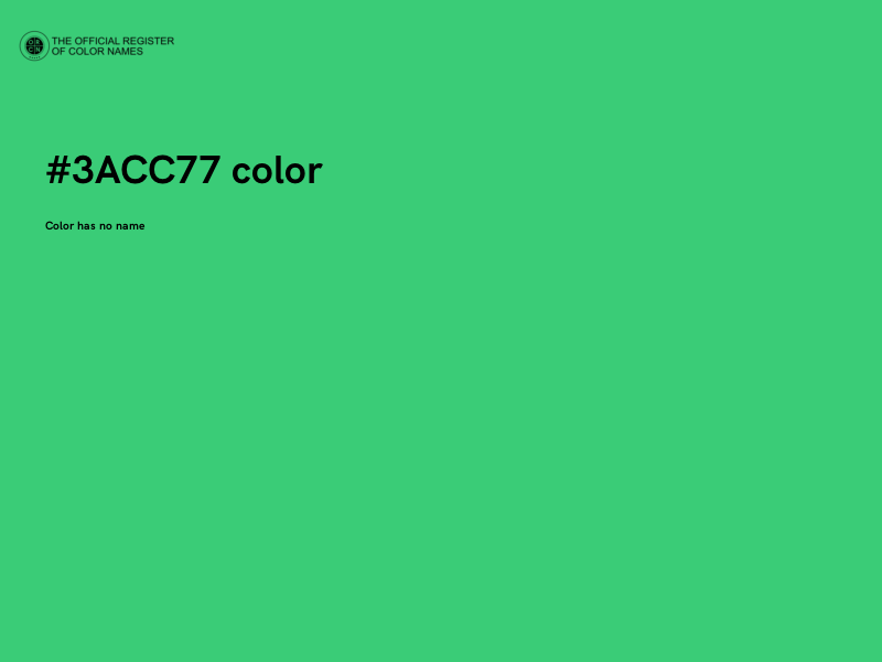#3ACC77 color image