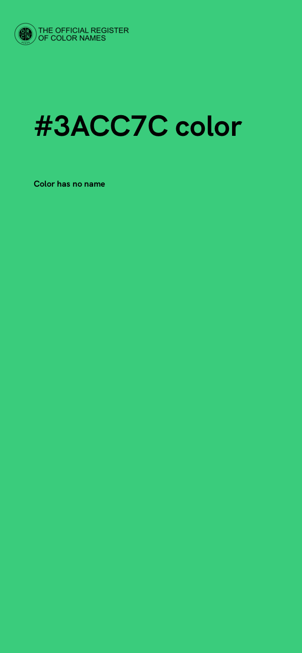#3ACC7C color image