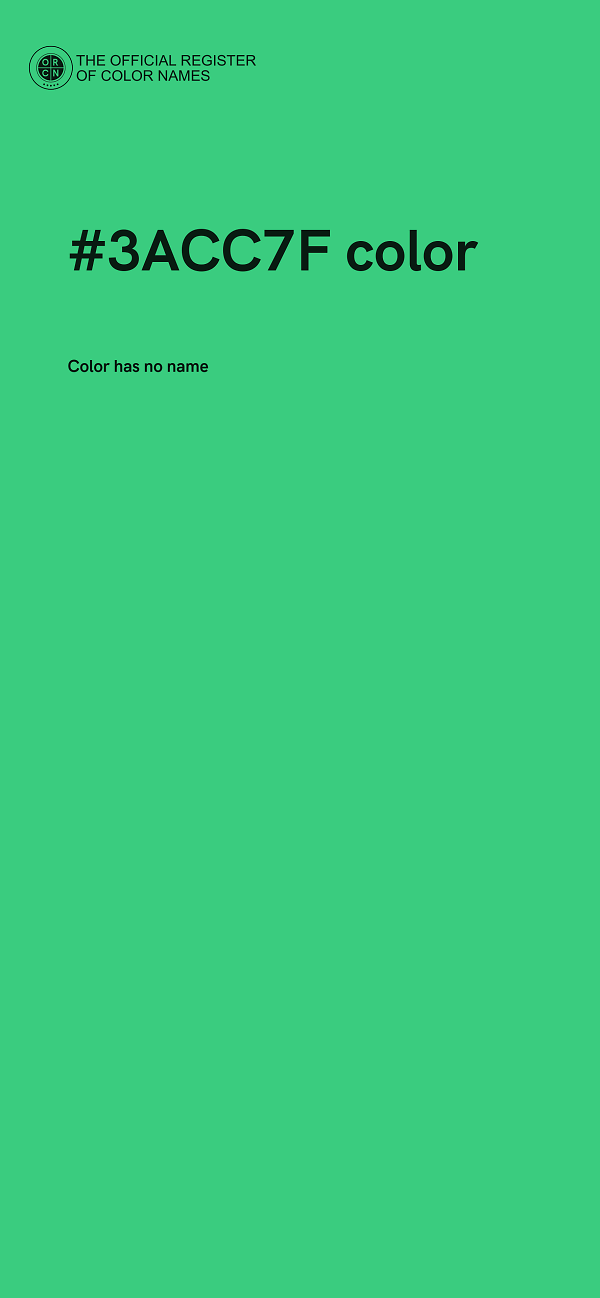 #3ACC7F color image