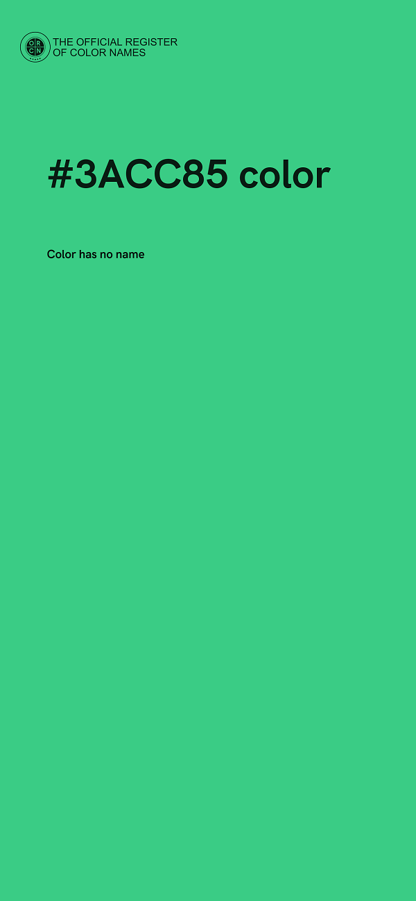 #3ACC85 color image
