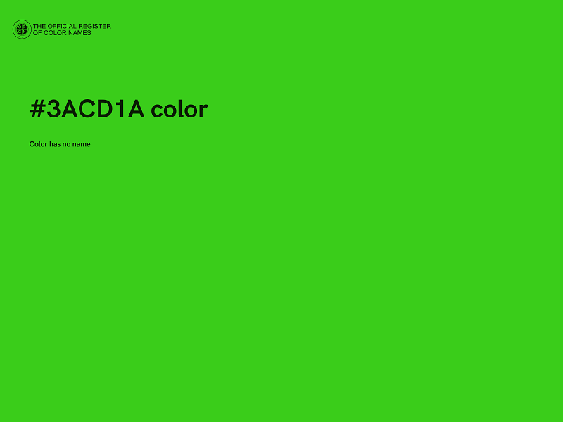 #3ACD1A color image