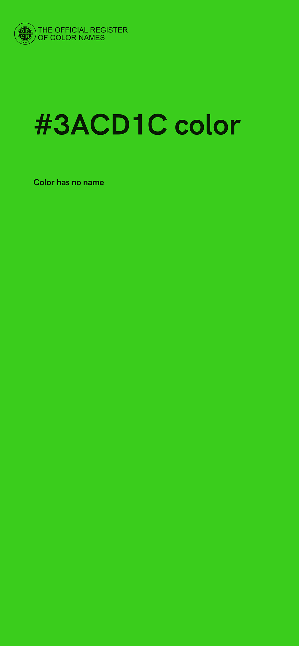 #3ACD1C color image