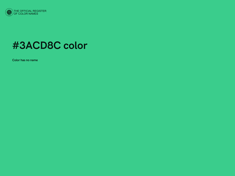 #3ACD8C color image