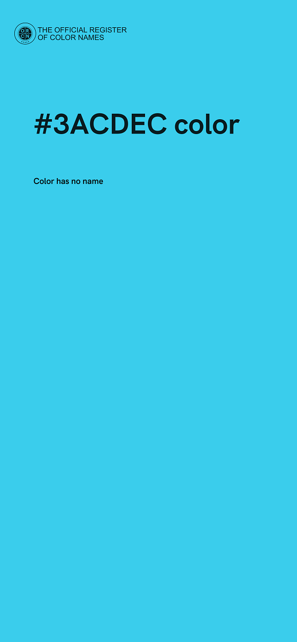 #3ACDEC color image