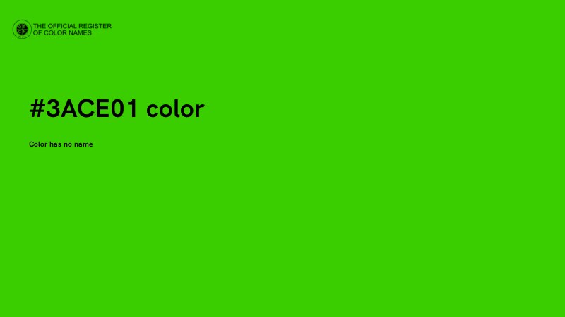 #3ACE01 color image