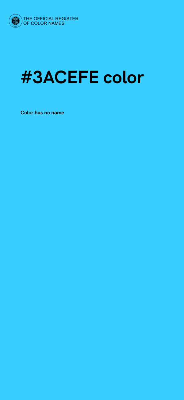 #3ACEFE color image