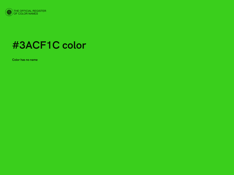 #3ACF1C color image