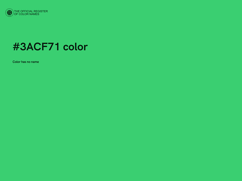 #3ACF71 color image