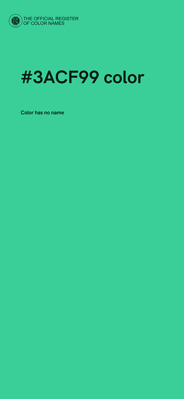 #3ACF99 color image